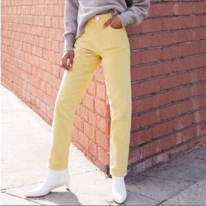 Everlane Baby Cord Cheeky Mustard Yellow Corduroy Pants